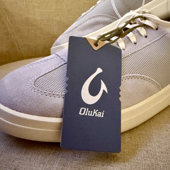 NEW w tags! Men's OluKai Punini Sneakers 8.5 collapsable heel. Vapor/Trench blue - Picture 7 of 10